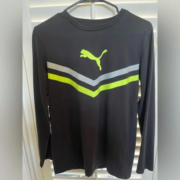 Puma Boys Long Sleeve Tee - Picture 1 of 3
